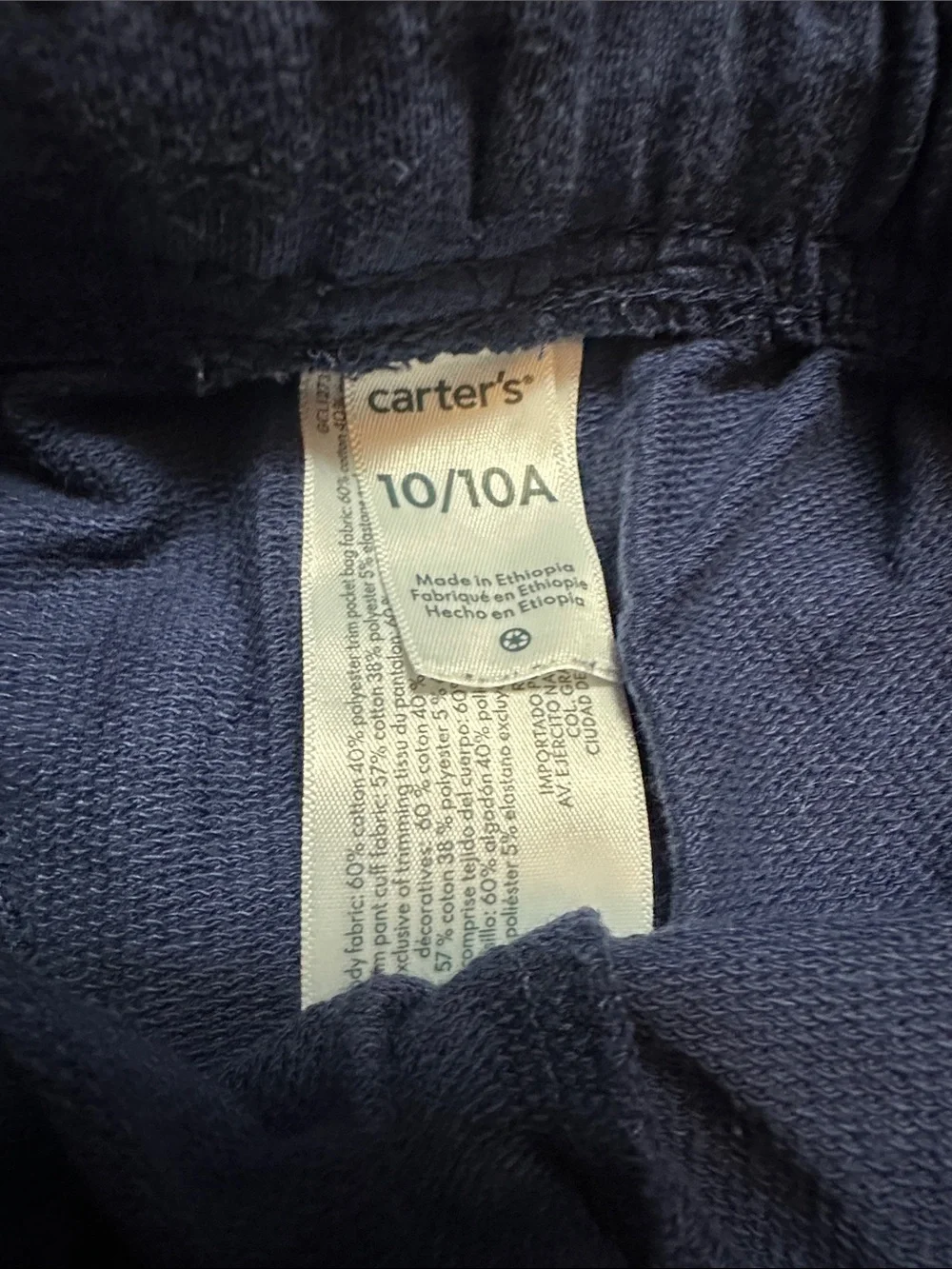 Bundle of two osh Kosh and one carters sweatpants